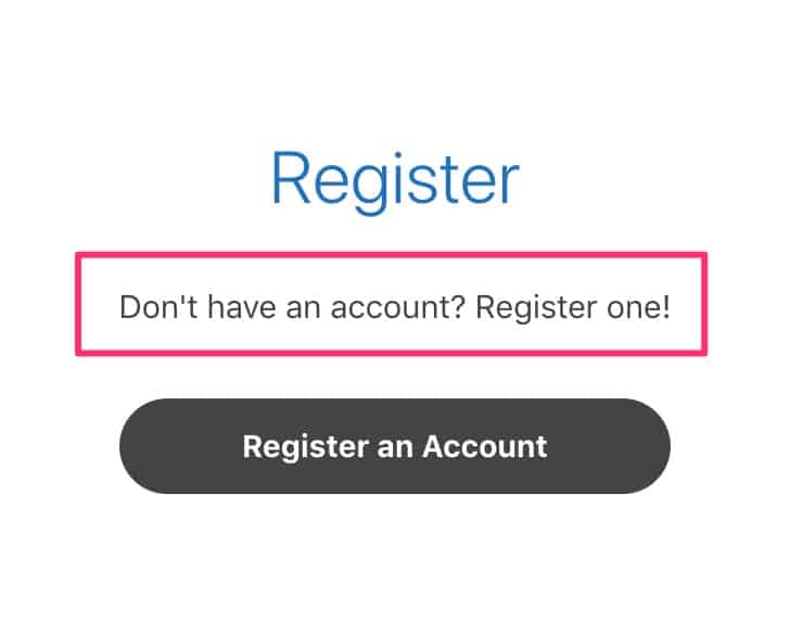 Register panel description text